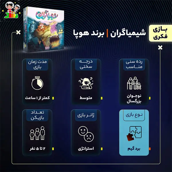 بازی فکری شیمیاگران | هوپا